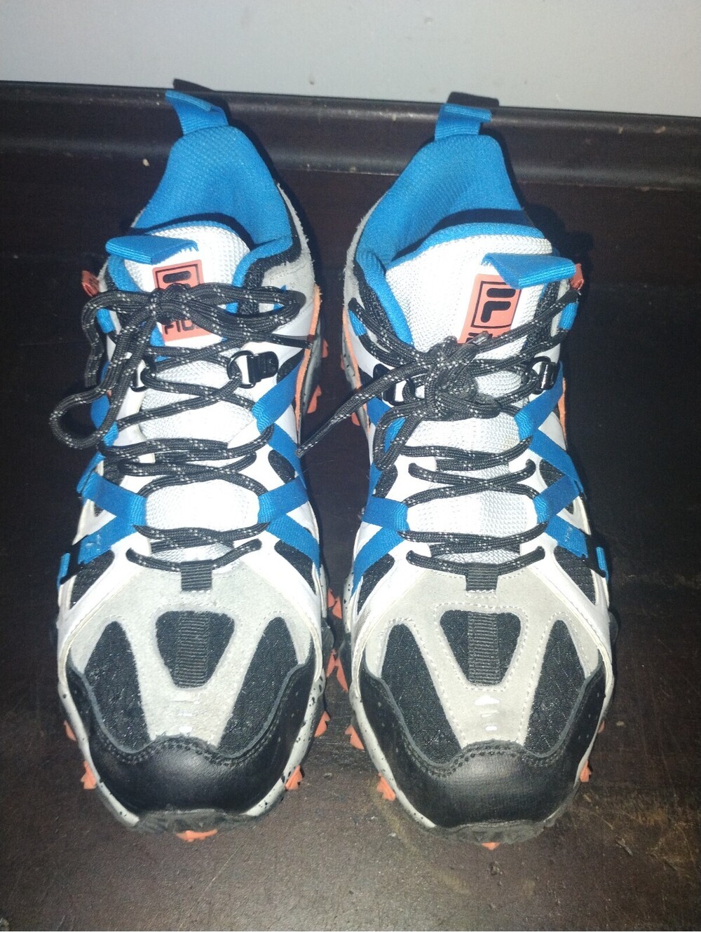 Fila Trail Running Shoes with Blue and Orange Accents
